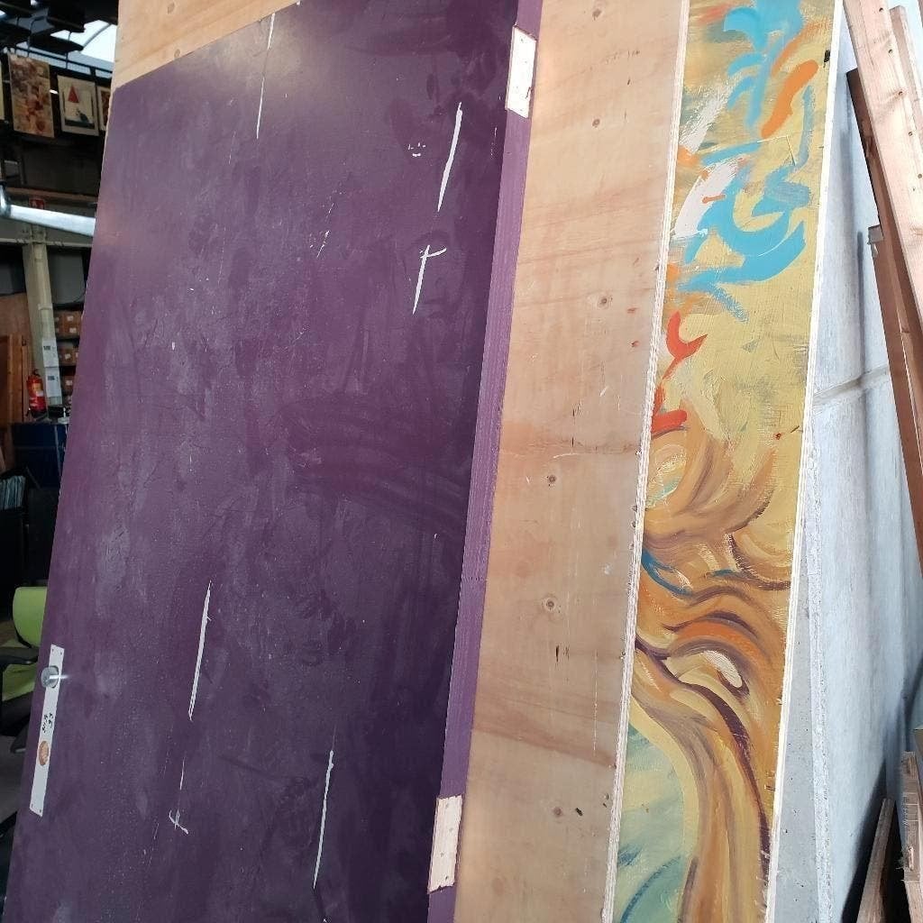 massieve binnendeur binnenkant spaanplaat 211,5x93 cm, Ophalen, Gebruikt, 80 tot 100 cm, Binnendeur