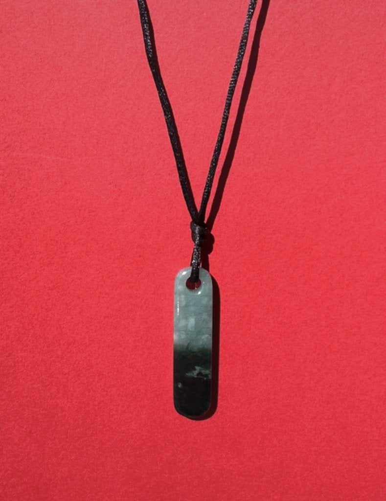 Jade ketting tweekleurig, Ophalen of Verzenden, Nieuw, Blauw, Steen of Mineraal