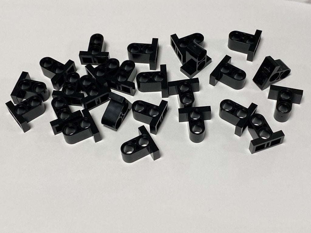 Partij 50x Lego pin connector plaatjes 1x2x1 diverse kleuren, Overige thema's, Lego, Nieuw, Ophalen of Verzenden