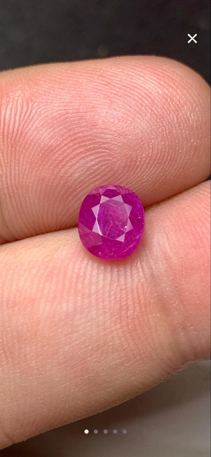 1.53ct Natuurlijke Onverwarmde Robijn met AIG Certificaat, Sieraden, Tassen en Uiterlijk, Ophalen of Verzenden, Nieuw