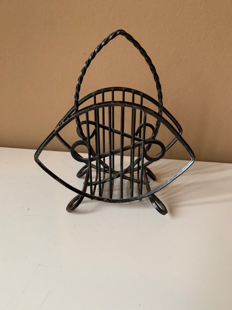 Vintage brievenhouder, Huis en Inrichting, Woonaccessoires | Overige, Ophalen of Verzenden, Zo goed als nieuw, Zwart, Overige materialen