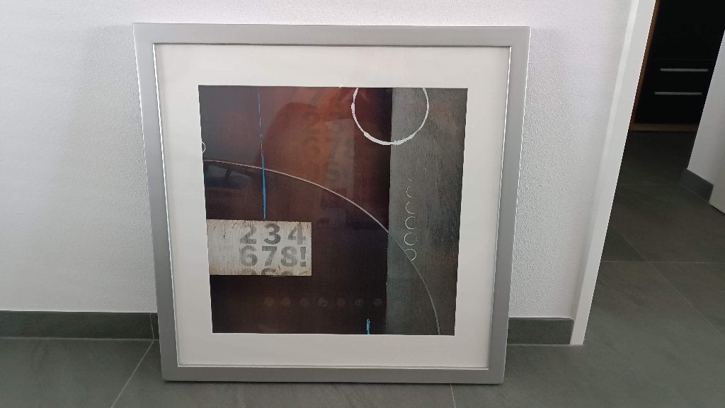schilderij, Antiek en Kunst, Ophalen, Ingelijst, Abstract
