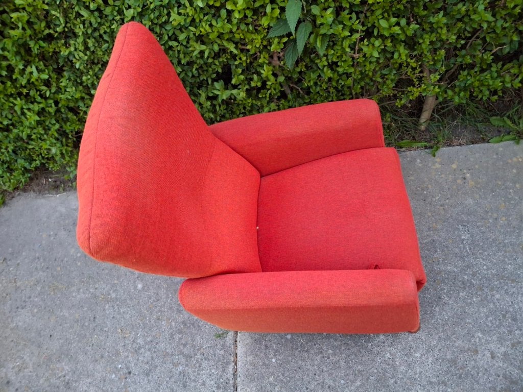 Oranje relaxstoel stoel, Huis en Inrichting, Stoelen, Ophalen, Overige kleuren, Eén
