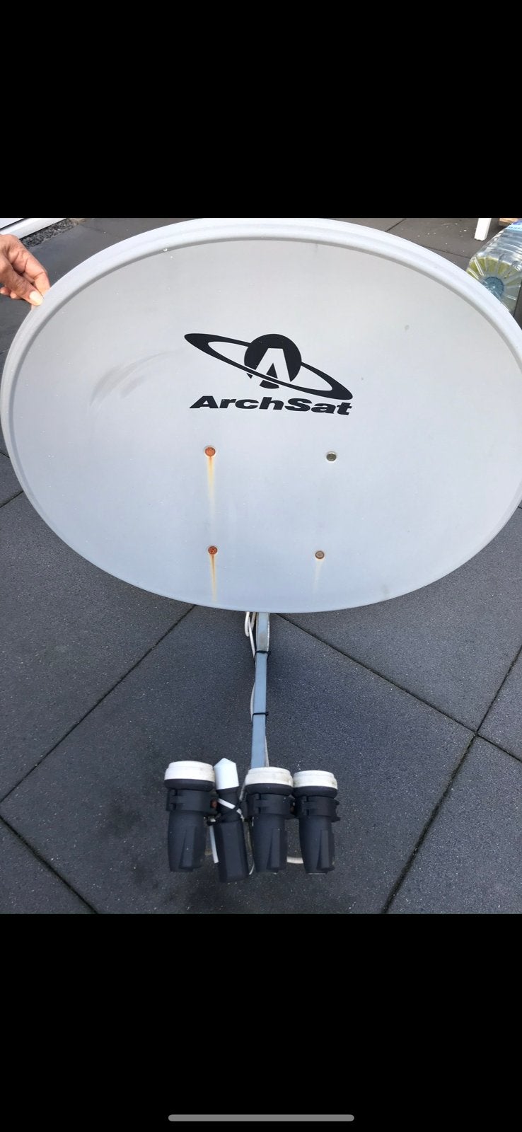 Sateliet 4 knoppen, Audio, Tv en Foto, Schotelantennes, Ophalen, Gebruikt, (Schotel)antenne, Overige merken