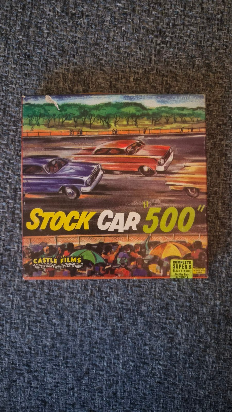 Castle Films "Stock Car 500" 8mm film, Audio, Tv en Foto, Filmrollen, Ophalen of Verzenden, 8mm film