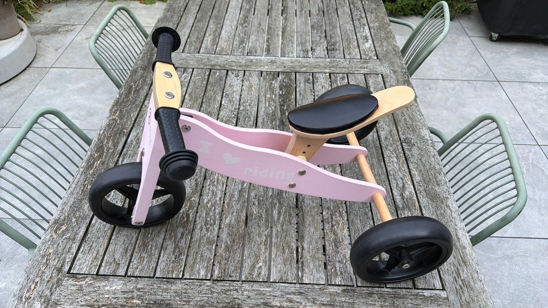 Roze 2cyle 2-in-1 loopfiets/driewieler, Ophalen, Gebruikt, Loopfiets