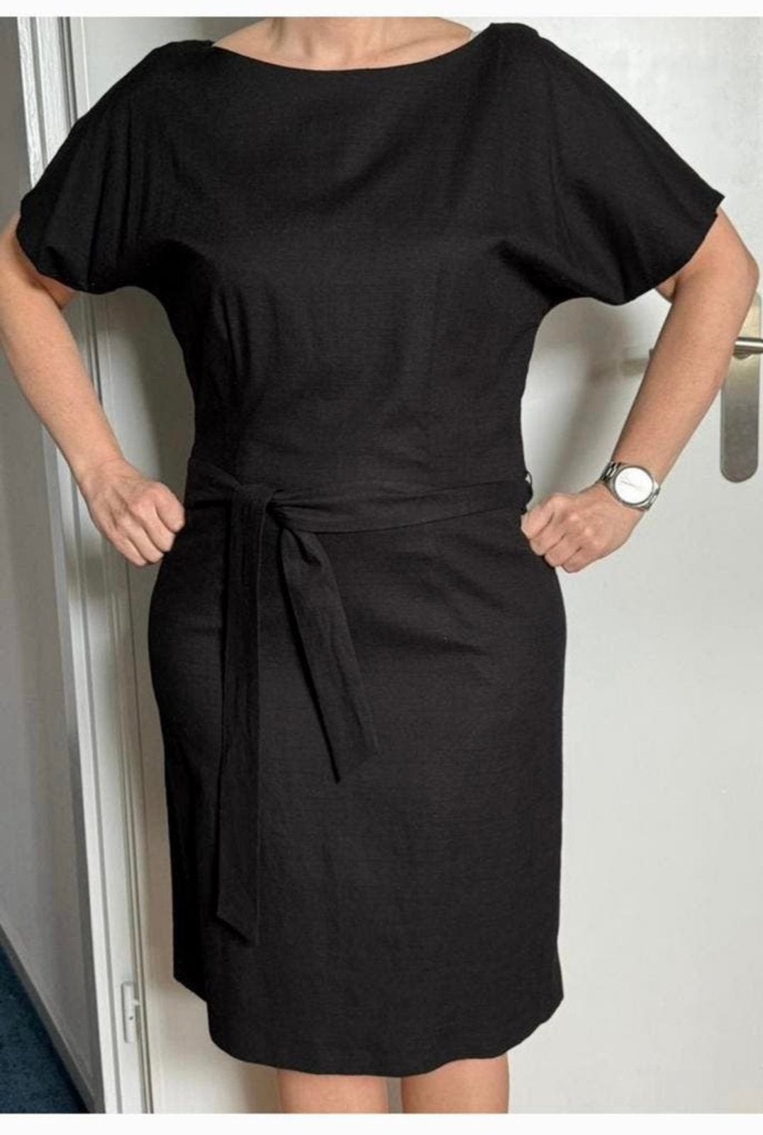 Nieuwe linnen zwarte Esprit jurk maat 40, Kleding | Dames, Maat 38/40 (M), Zwart, Ophalen of Verzenden, Zo goed als nieuw