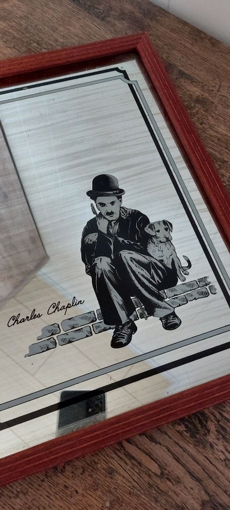 spiegel Charles Chaplin, Minder dan 50 cm, Nieuw, Ophalen of Verzenden, Minder dan 100 cm