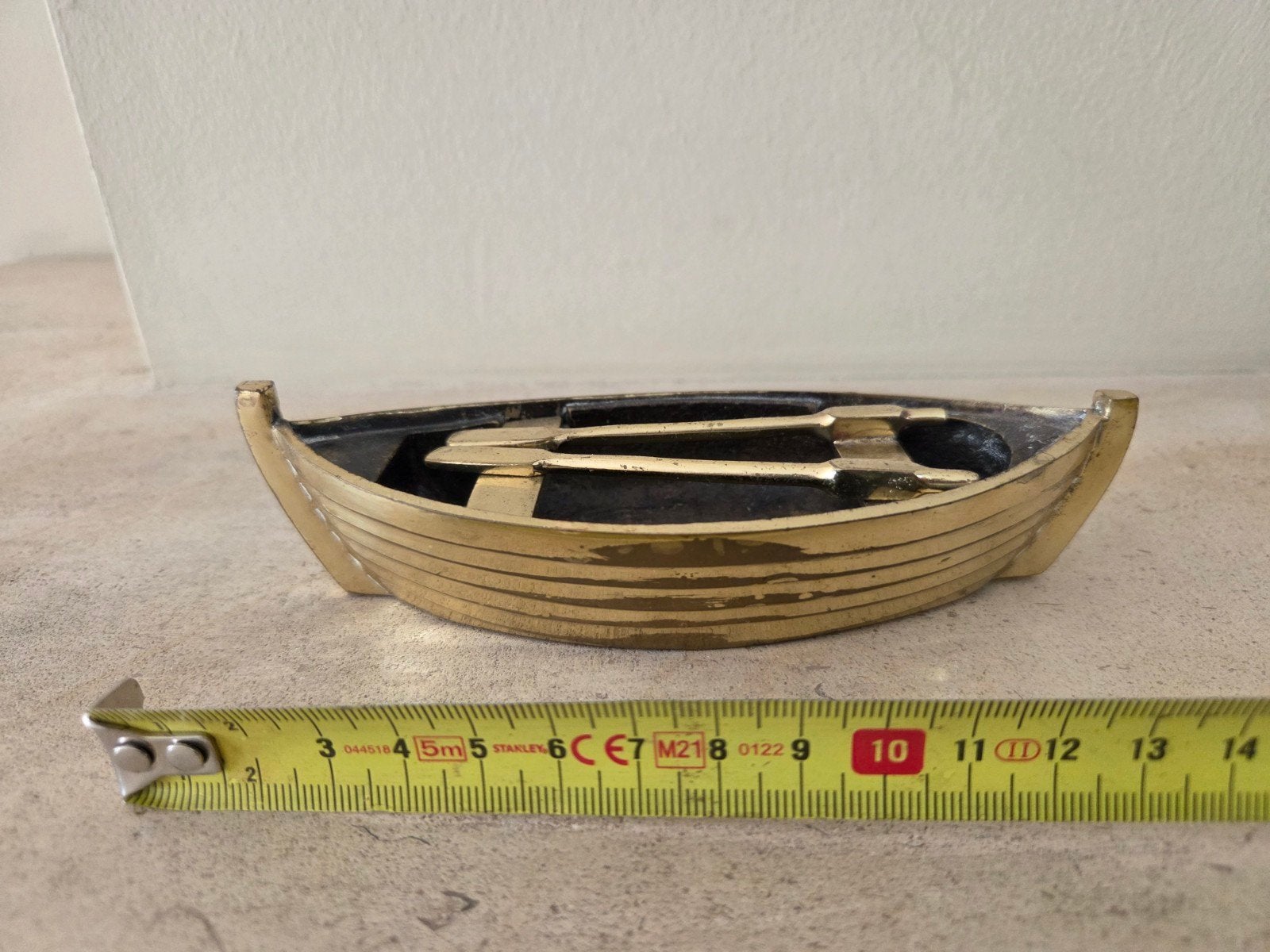 Decoratieve Messing Roeiboot met Roeispanen, Ophalen of Verzenden