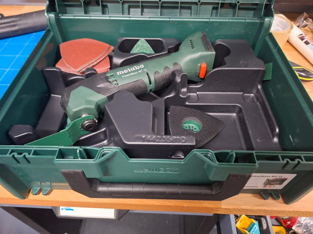 Metabo PowerMaxx MT 12 Multitool in koffer, Doe-het-zelf en Verbouw, Gereedschap | Handgereedschap, Ophalen of Verzenden, Zo goed als nieuw