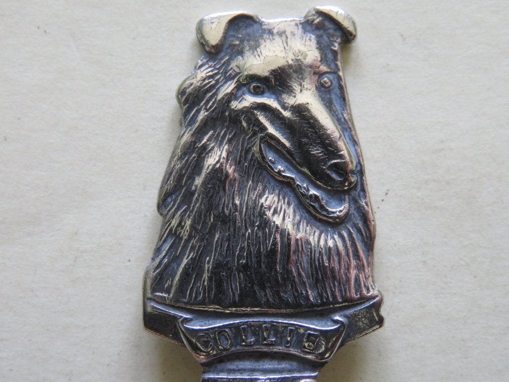 Verzilverd lepeltje Dierenbescherming Collie / hond, Verzenden