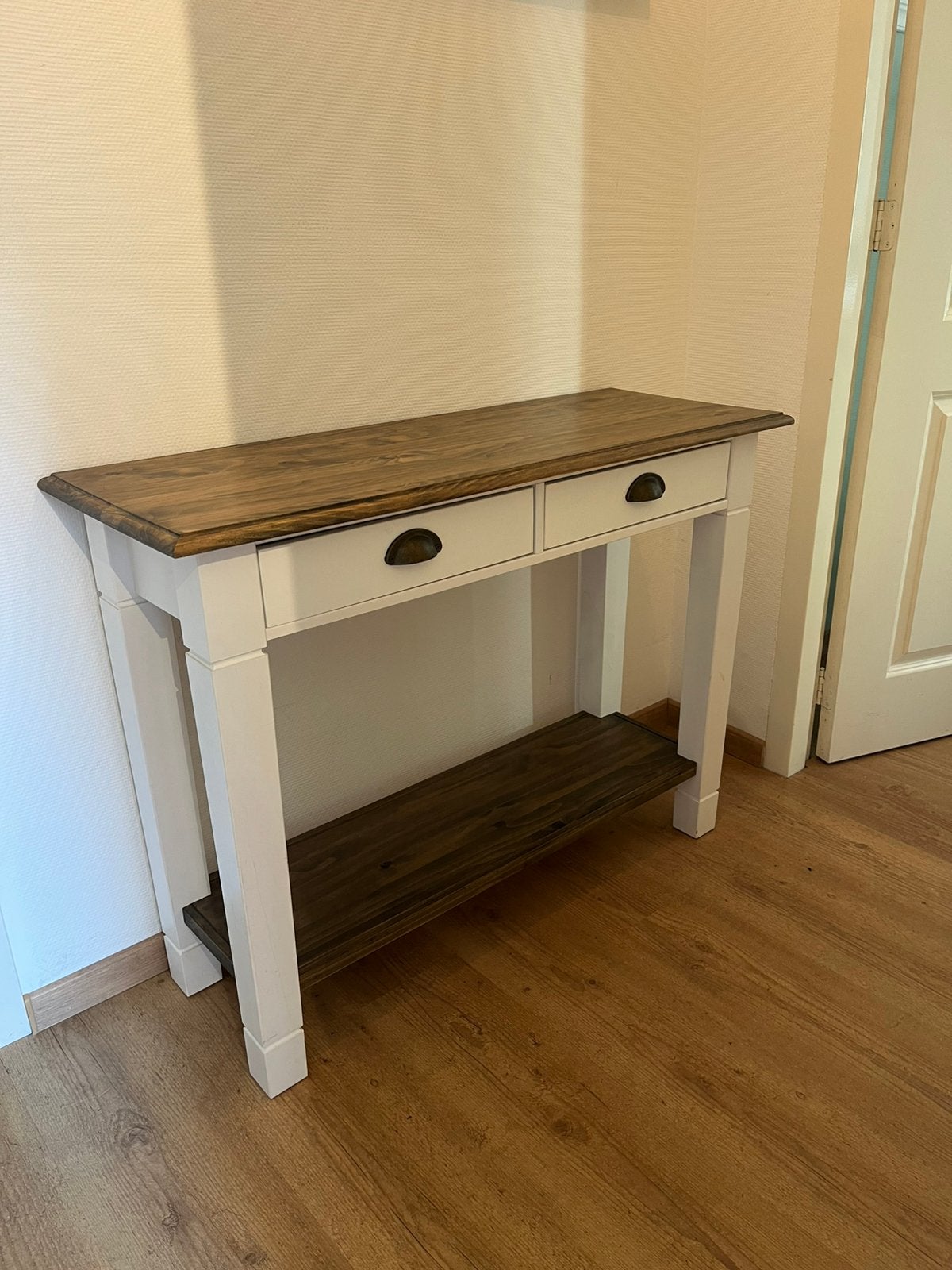 Side- table / dressoir, hout/wit, Ophalen, 50 tot 100 cm, Landelijk, Zo goed als nieuw