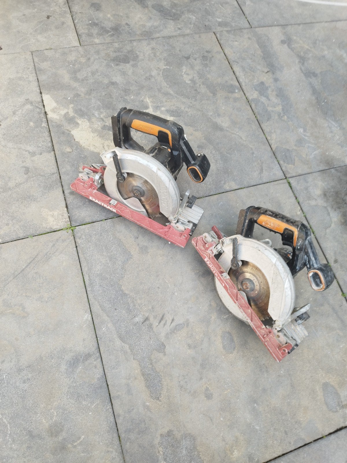 Worx WX500.9 Accu Cirkelzaag - 20V Max Lithium Ion, Gebruikt, Cirkelzaag, Verzenden, Worx