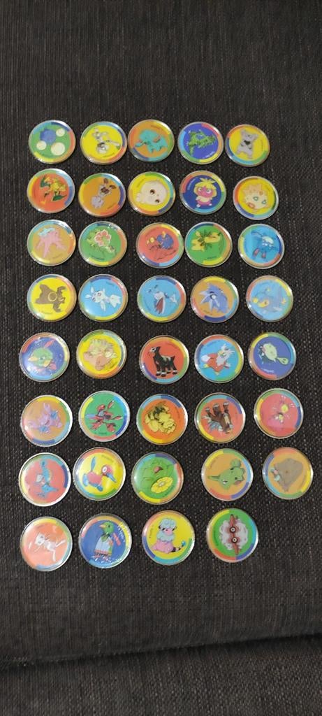 Pokemon munten 39 stuks, Ophalen of Verzenden, Gebruikt, Overige typen