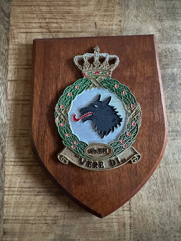 vliegbasis Eindhoven squadron shield, Ophalen of Verzenden, Gebruikt, Overige typen