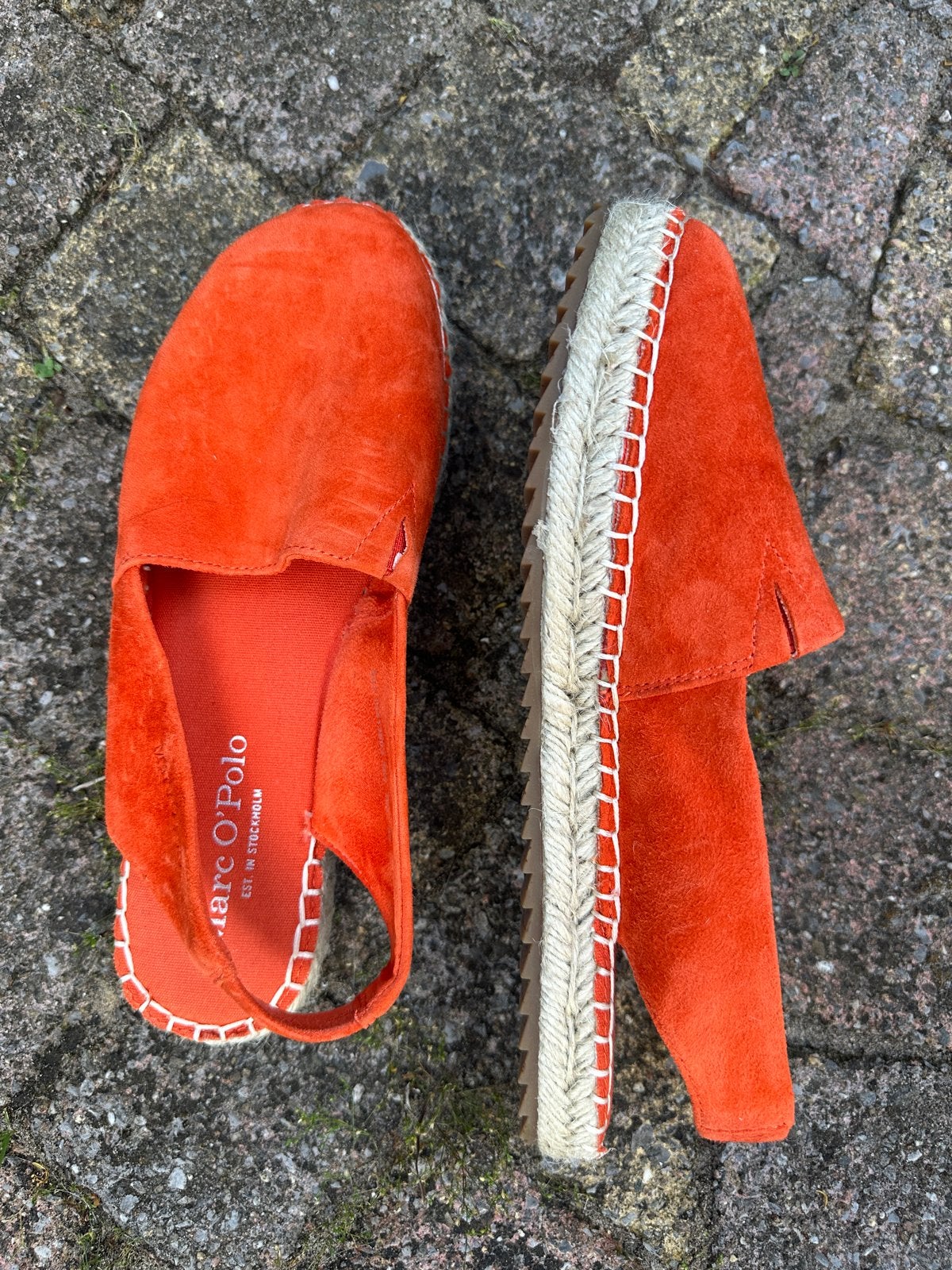 Marc O'Polo espadrilles maat 39, oranje, Oranje, Ophalen of Verzenden, Zo goed als nieuw, Espadrilles of Moccasins