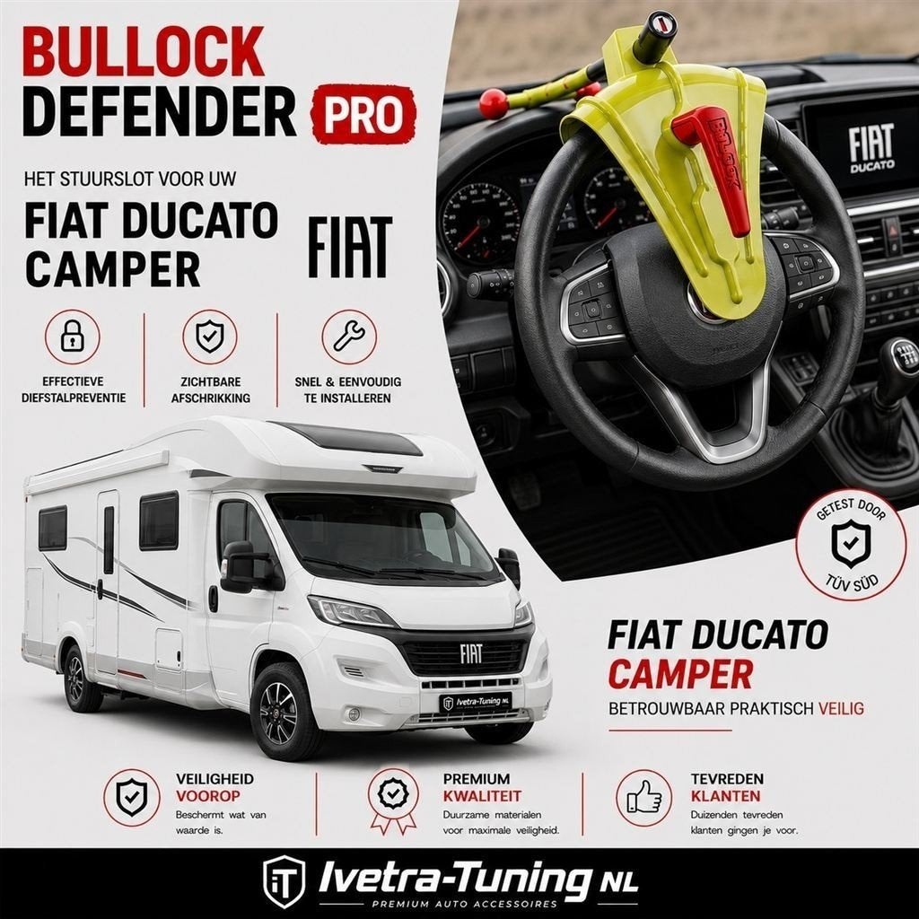 Stuurslot Fiat Ducato Camper | Stuurklem Fiat Ducato Camper, Info@ivetra-tuning.nl  |  www.ivetra-tuning.nl, Ophalen of Verzenden