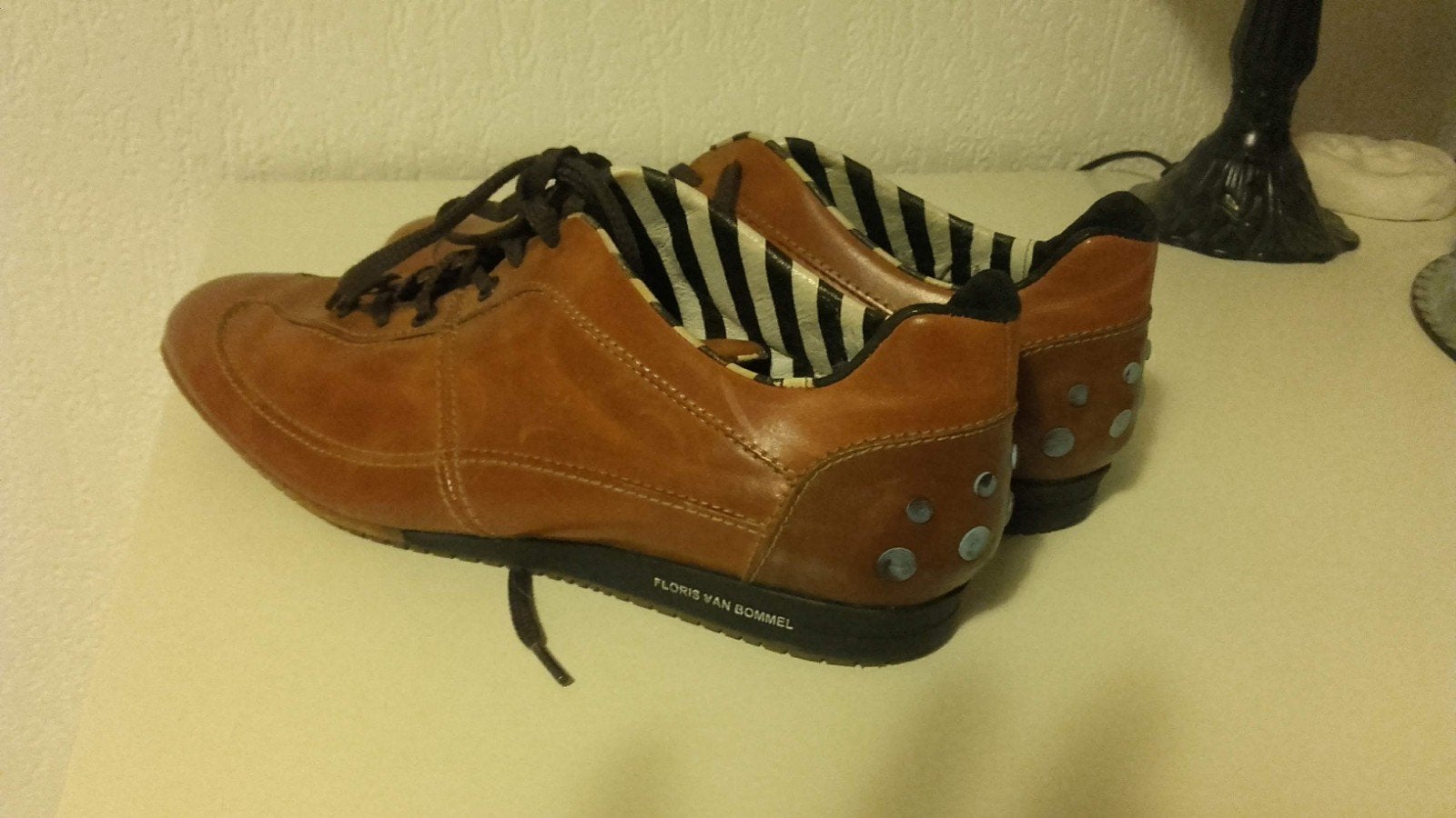 Floris van Bommel leren schoenen mt 38,5 (nieuw), Ophalen of Verzenden, Nieuw, Sneakers of Gympen