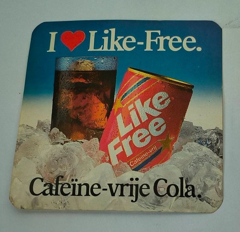 Sticker I Love Like-Free Cafeïne vrije cola, Ophalen of Verzenden, Zo goed als nieuw, Merk