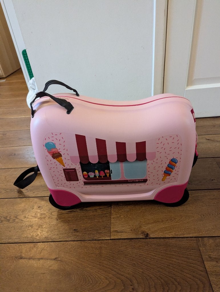 Samsonite Dream2Go kinderkoffer ijsjes, Gebruikt, 50 tot 60 cm, Hard kunststof, 35 tot 45 cm