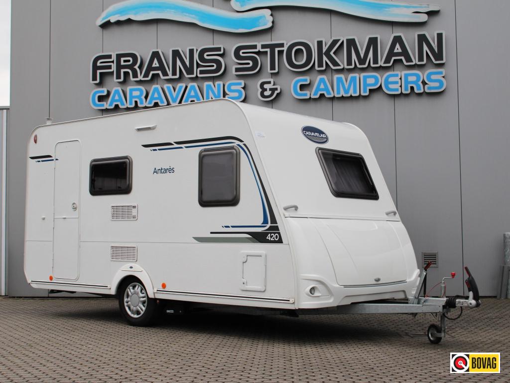 Caravelair Antares 420 Voortent Mover Frans bed Hordeur, Caravans en Kamperen, Schokbreker, Bedrijf, Treinzit, 750 - 1000 kg