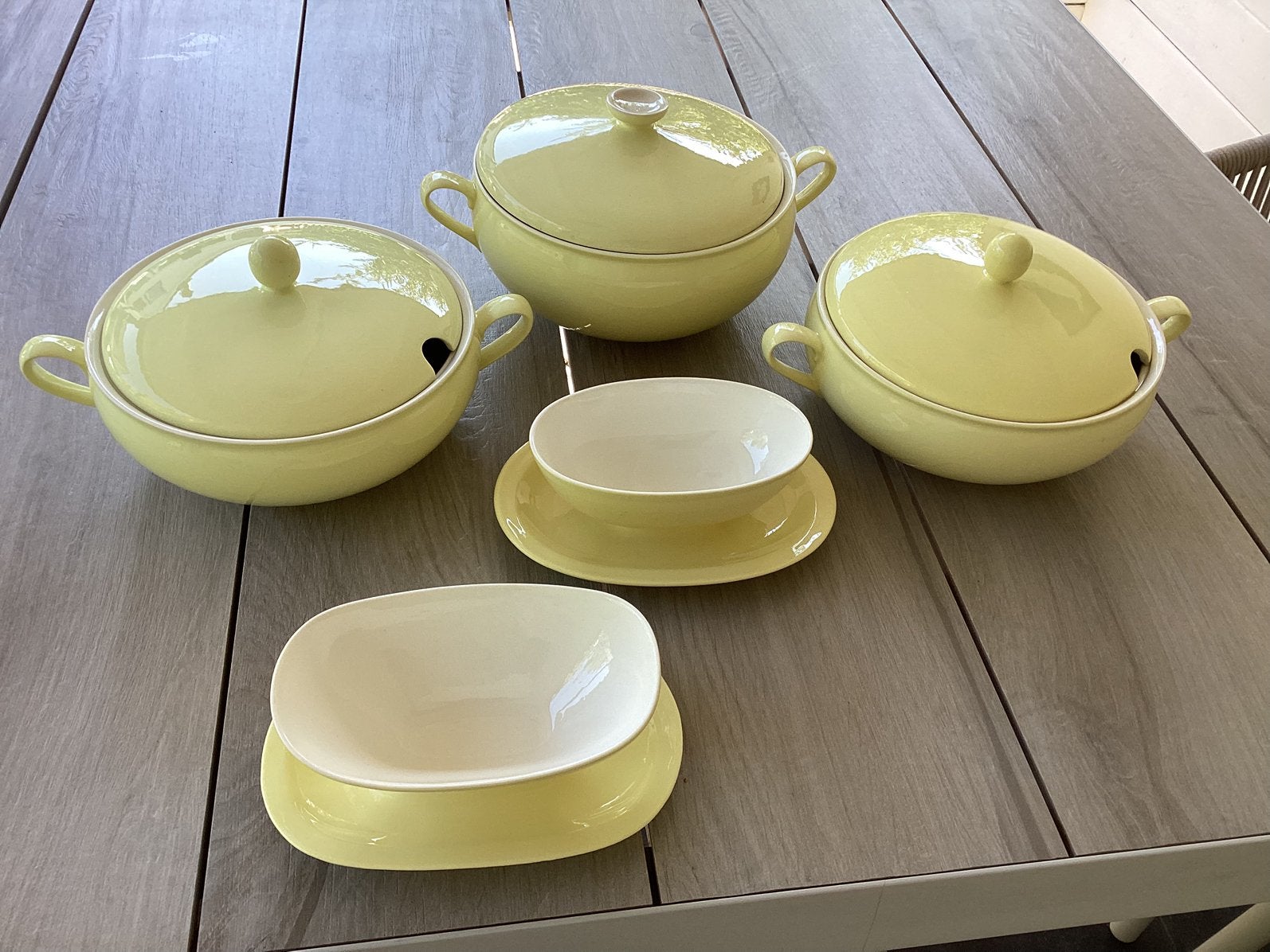 Pastel / dekschalen en sauskommen., Ophalen, Overige stijlen, Kop(pen) en/of Schotel(s)