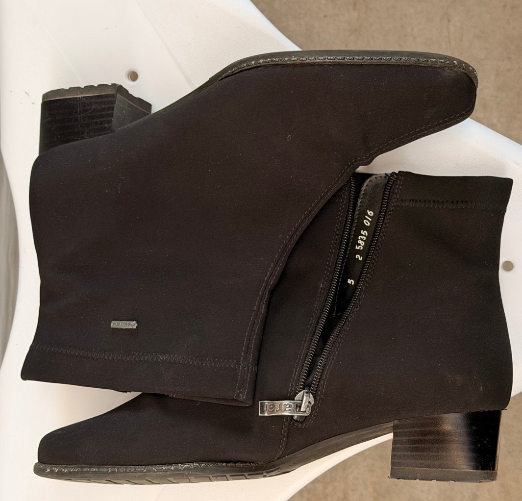 Ara stretchlaarsjes Goretex Luftpolster zgan maat 5 Ara 38, Verzenden, Zo goed als nieuw, Zwart, Lage of Enkellaarzen