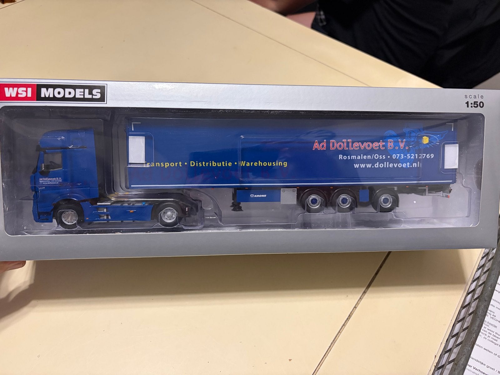Exclusief WSI Models MB Actros 1:50, nieuw in doos, Overige merken, 1:32 tot 1:50, Nieuw, Ophalen of Verzenden