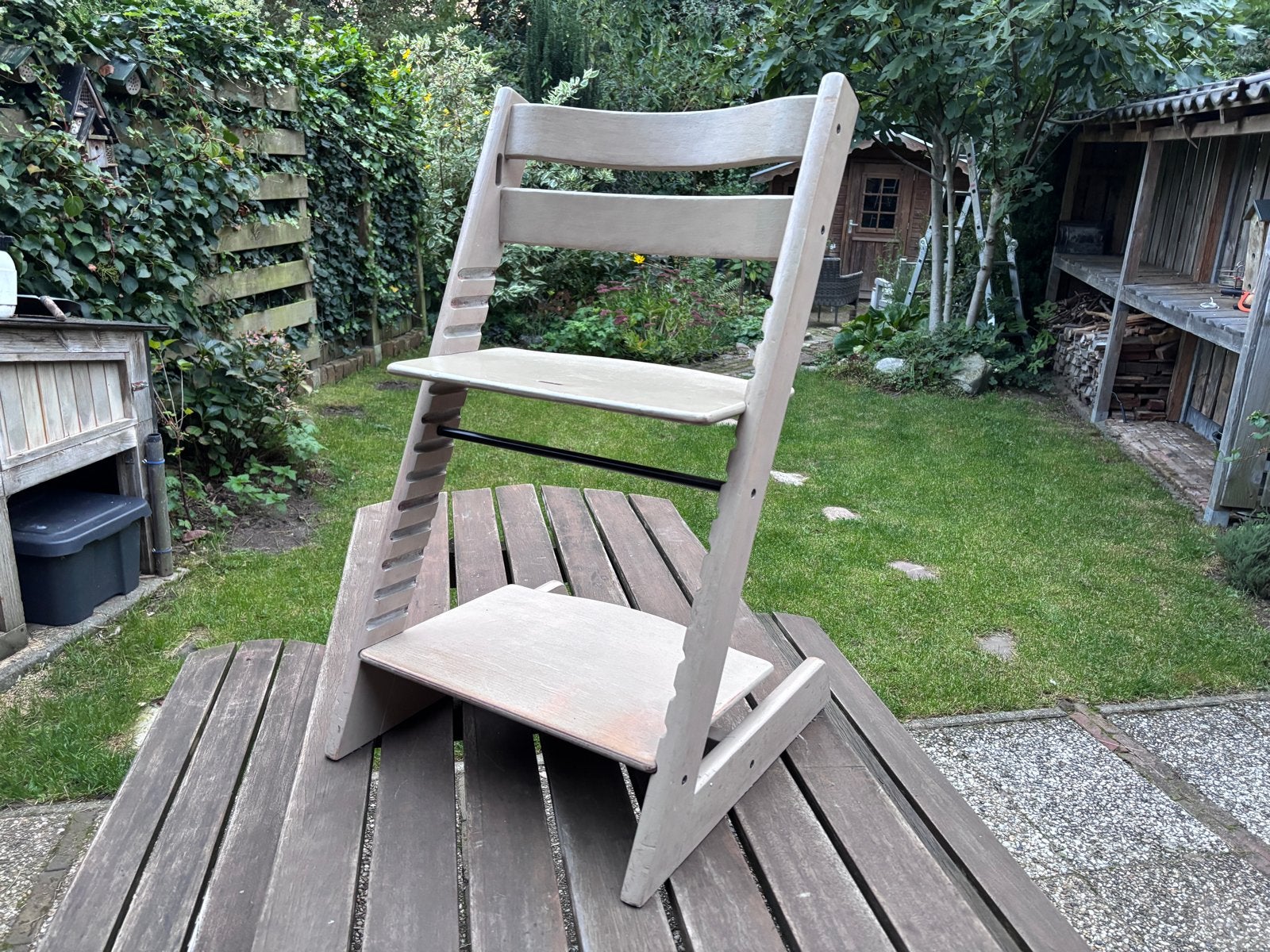 Stokke Tripp Trapp meegroeistoel – gebruikt maar oersterk, Ophalen, Gebruikt, Meegroeistoel, Aanschuifbaar