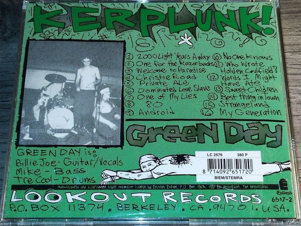 Green Day - Kerplunk, Ophalen of Verzenden, Gebruikt, Poprock