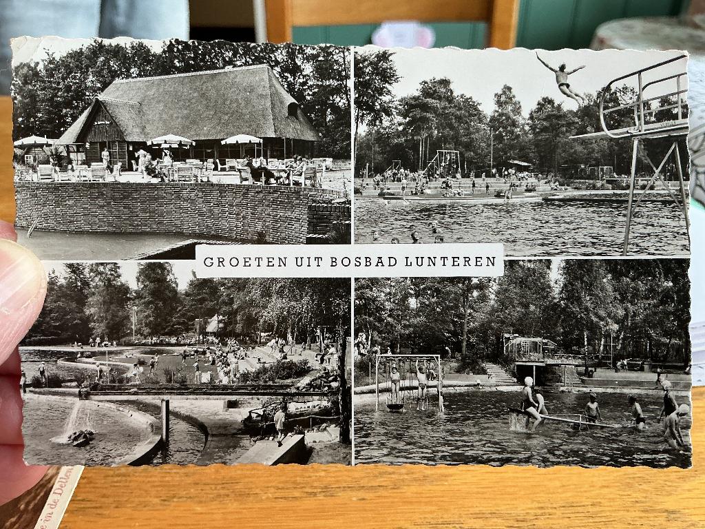 Lunteren bosbad 1962, Verzenden, 1960 tot 1980, Gelopen, Gelderland