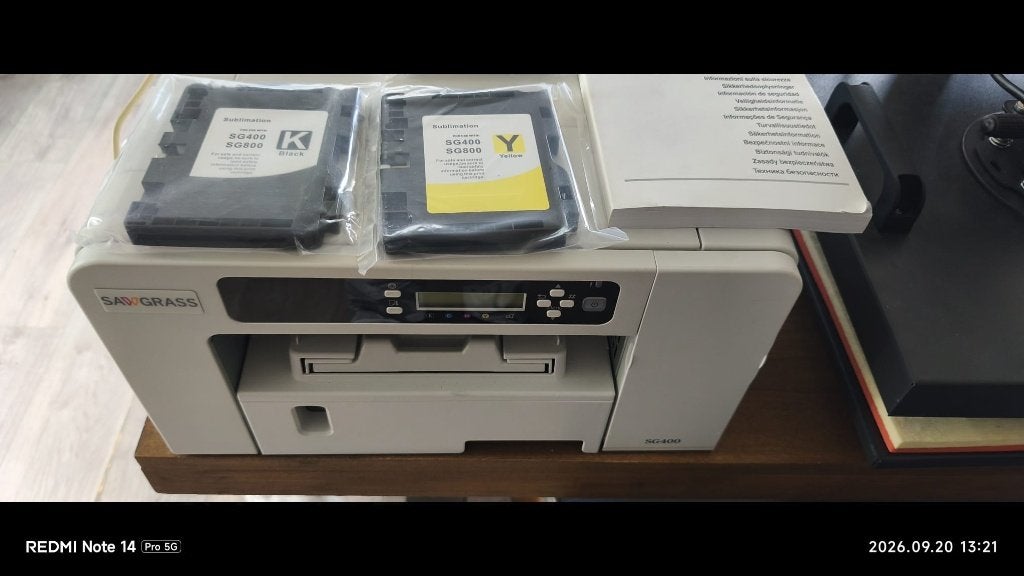 Sawgrass s400 sublimatieprinter inc mokkenpers etc, Computers en Software, Ophalen, Gebruikt, Printer, Sawgrass