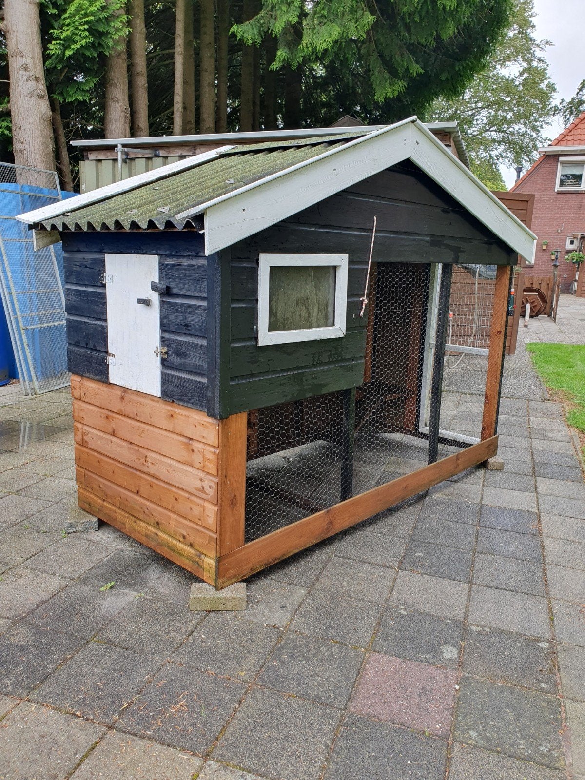 Kippenhok met Ren, Ophalen of Verzenden, Gebruikt, Kippenhok of Kippenren