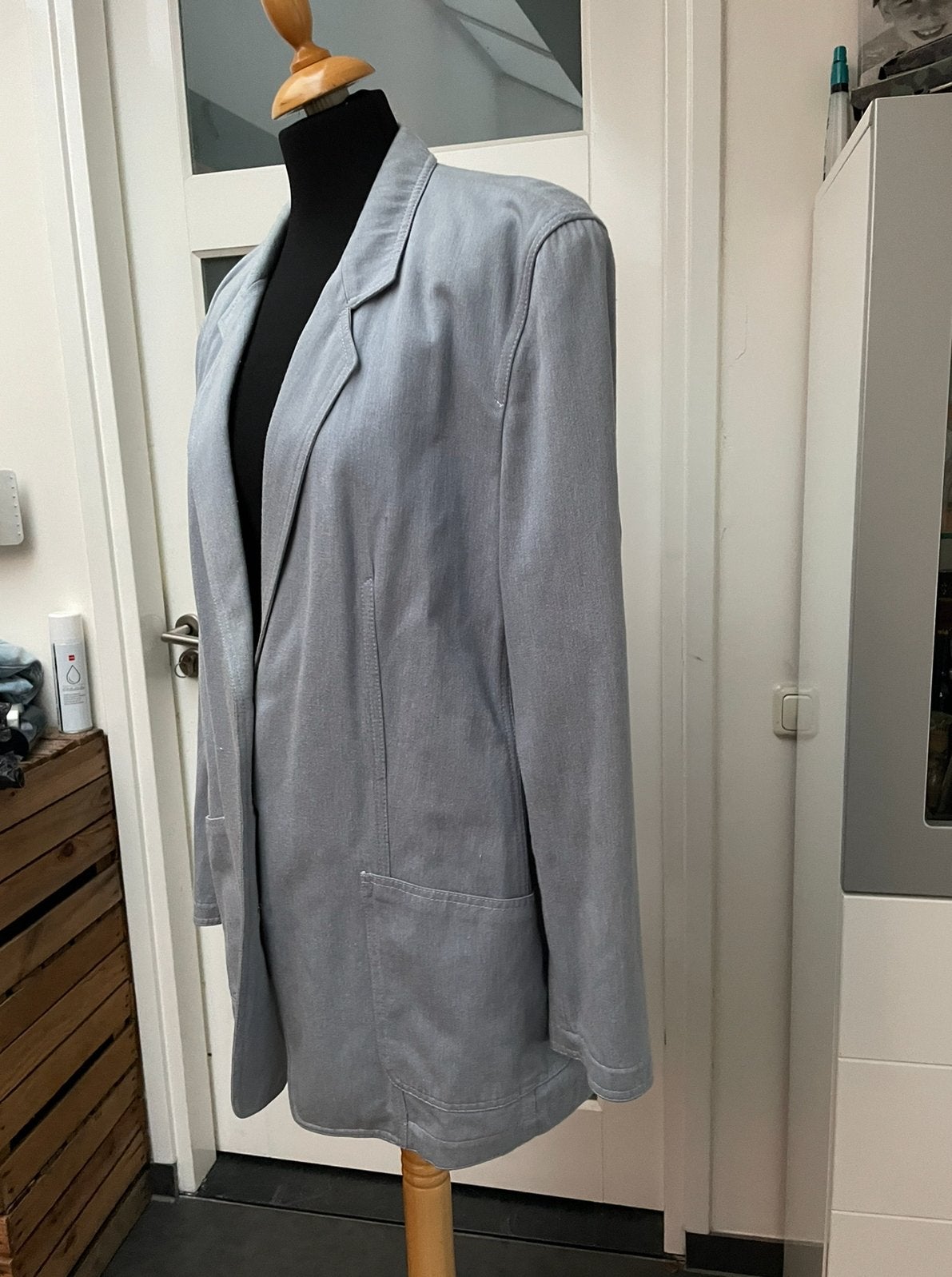 Jobis set maat 46 san diego jeans jasje met rok lichtblauw, Ophalen of Verzenden, Zo goed als nieuw, Maat 46/48 (XL) of groter