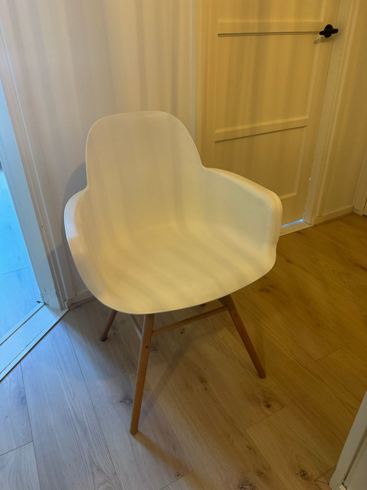 2x Zuiver Albert Kuip stoelen - Wit, Ophalen, Kunststof, Twee, Wit