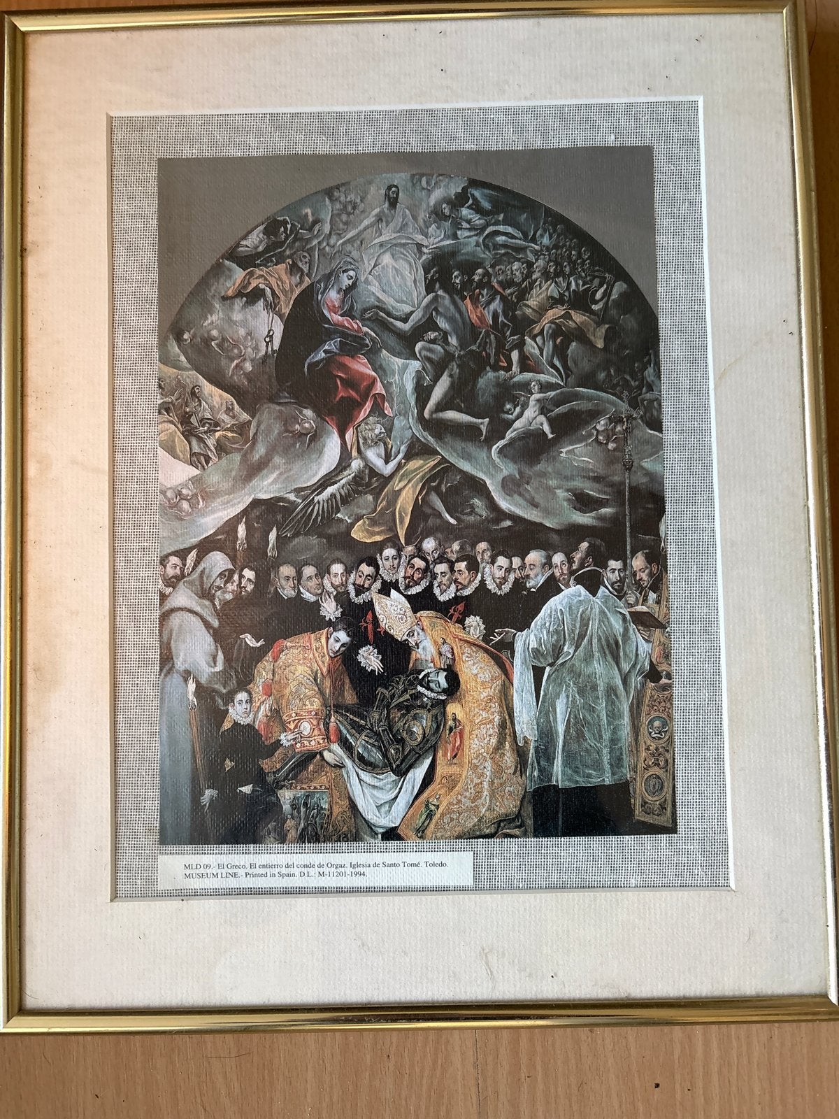 El Greco - De begrafenis van de graaf van Orgaz print, Portret of Personen, Ophalen of Verzenden, Klassiek, Print