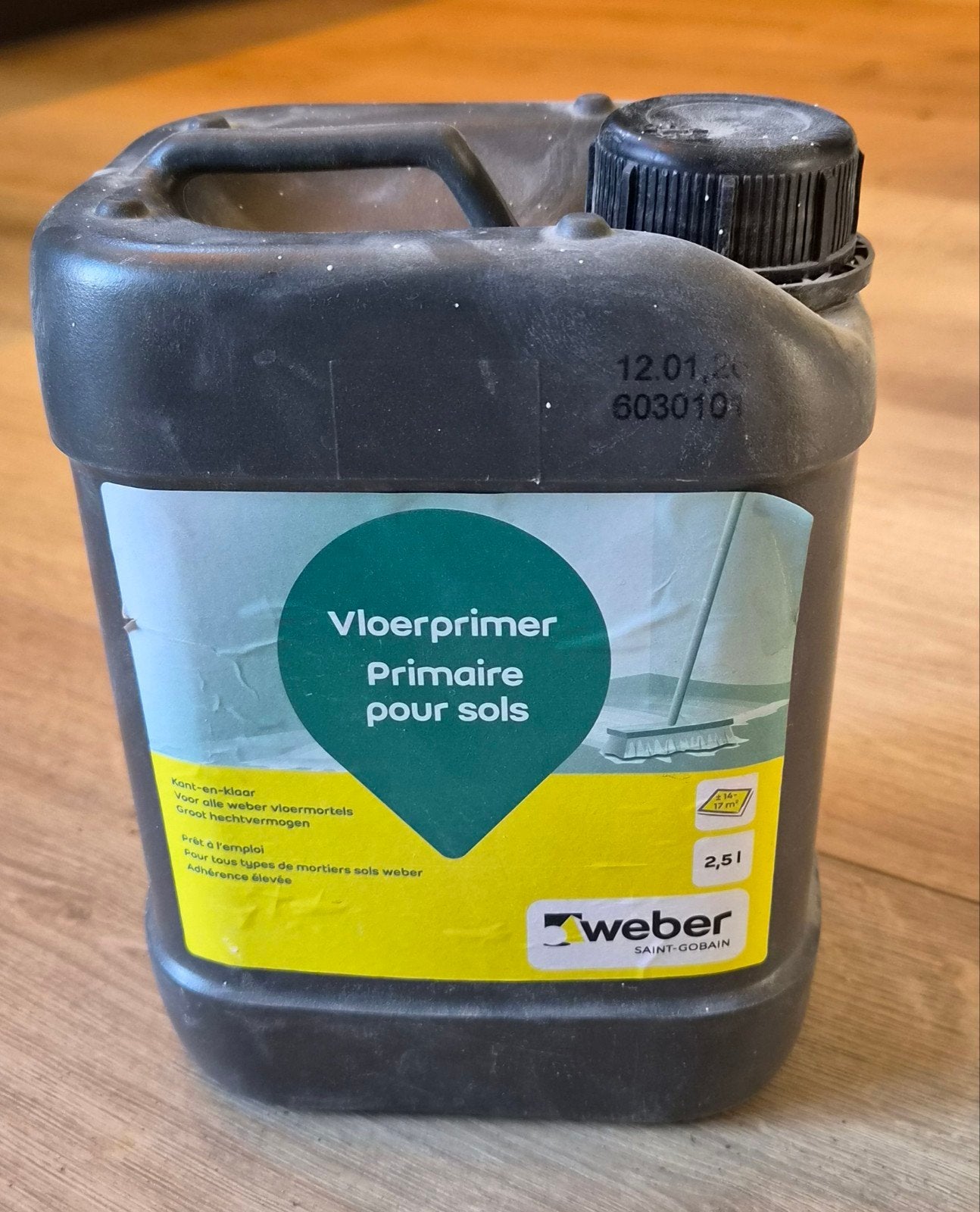 Weber Vloerprimer - 2/3 Vol - 2.5L, Ophalen of Verzenden