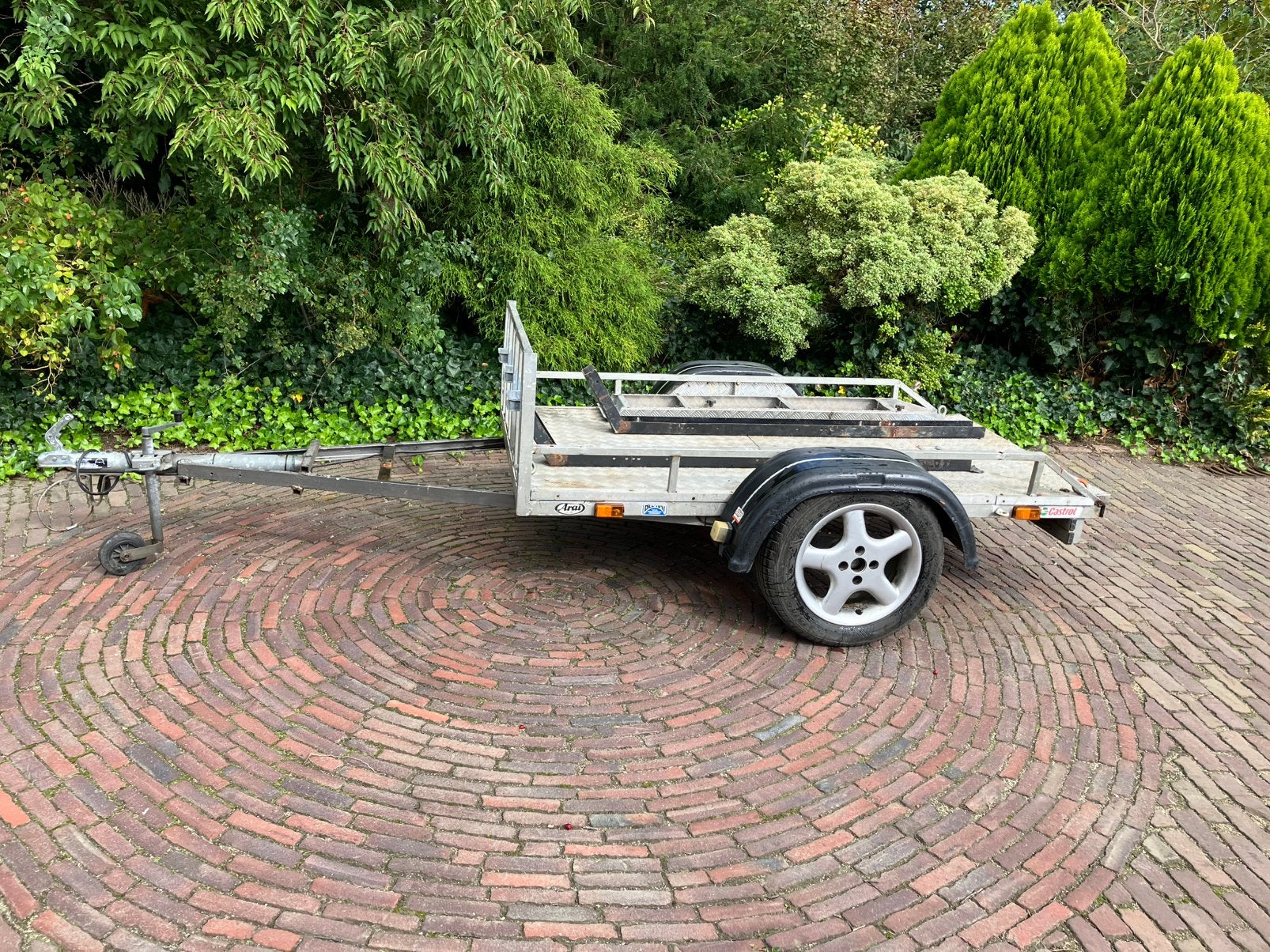 Brommertrailer, Fietsen en Brommers, Ophalen, Gebruikt
