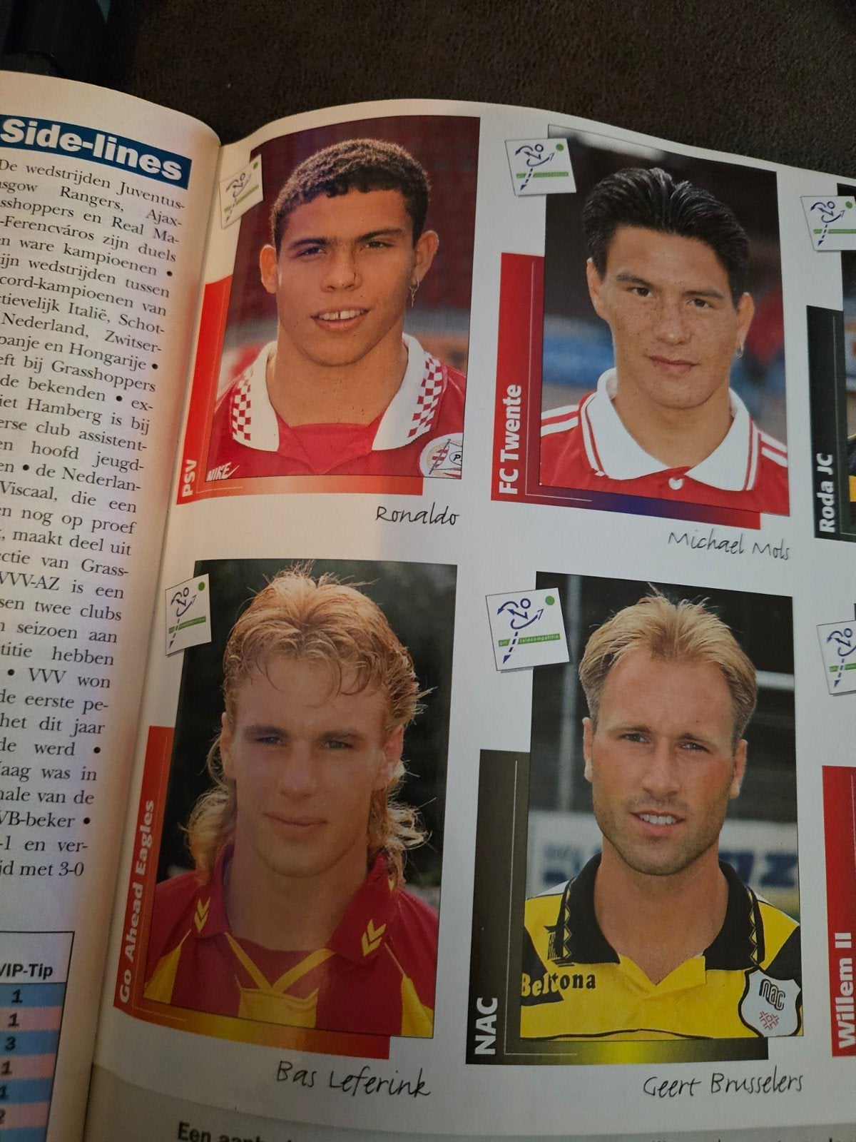 Panini Psv Ronaldo 1996, Ophalen of Verzenden