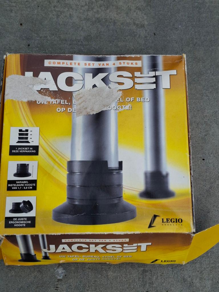 Jackset stoelverhogers - zo goed als nieuw, Ophalen of Verzenden