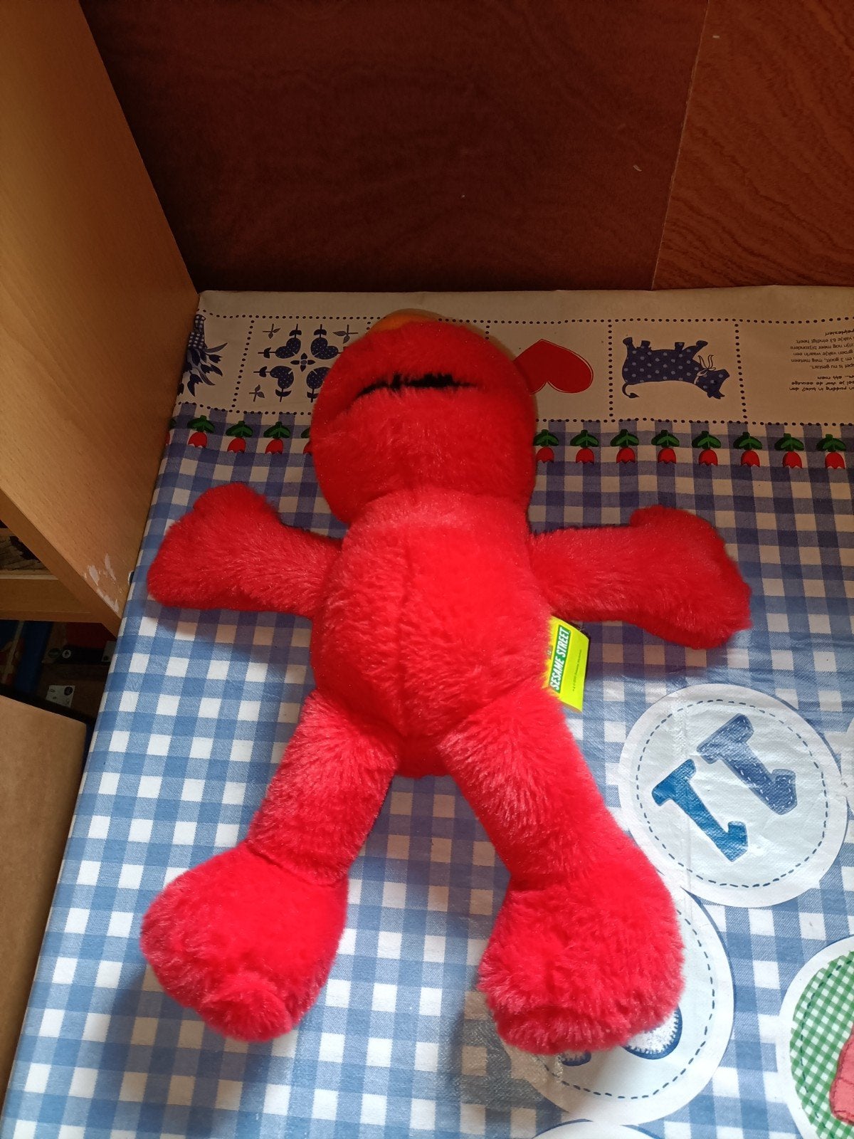 Elmo knuffel zachte 38 cm groot Sesamstraat, Ophalen of Verzenden, Zo goed als nieuw, Overige typen