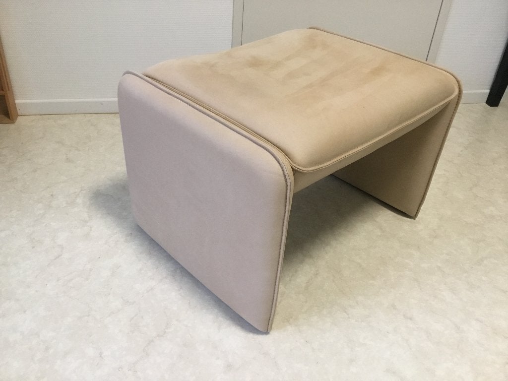 Bora bora poef Leolux, Ophalen, Gebruikt, 50 tot 75 cm, Leer