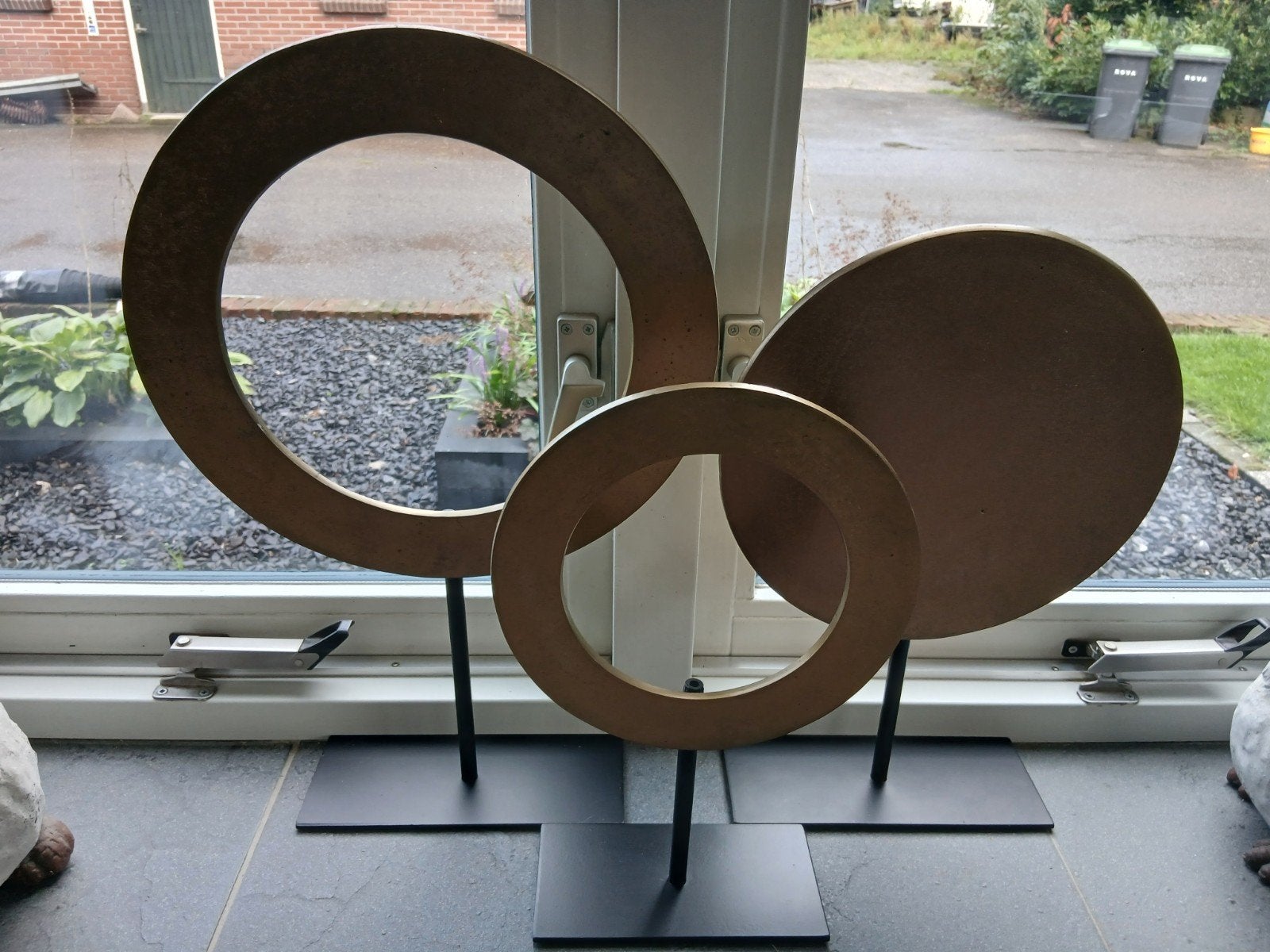 Decoratieve cirkels bronskleurig Light en living (Wiawo), Huis en Inrichting, Ophalen of Verzenden, Metaal, Bruin, Landelijk