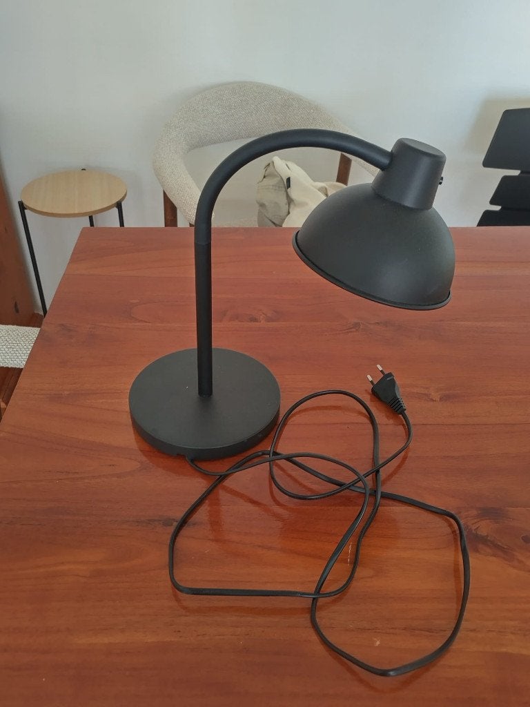 IKEA Skurup Zwarte werklamp / bureaulamp, Bureaulamp, Overige fittingen, Ophalen of Verzenden, Zo goed als nieuw