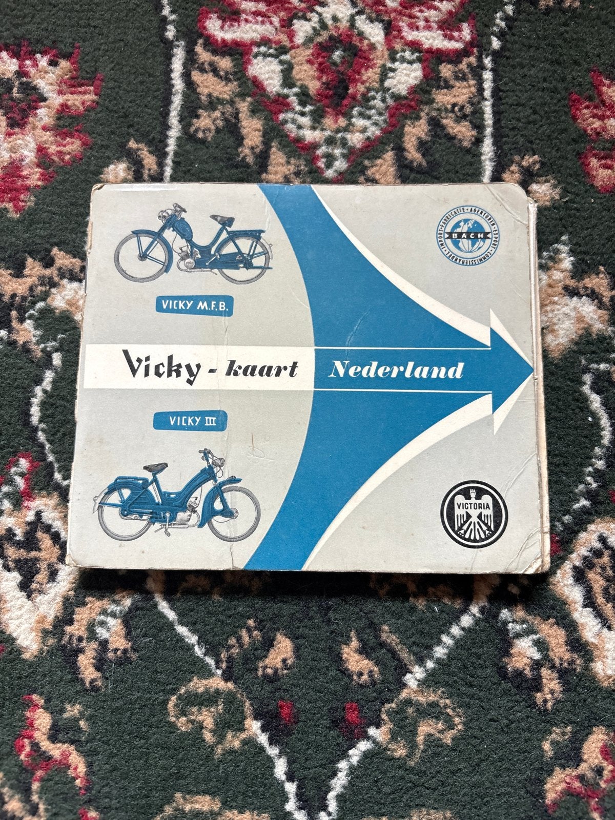 Victoria Vicky-kaart Nederland Bromfiets Handleiding, Ophalen of Verzenden, Gebruikt