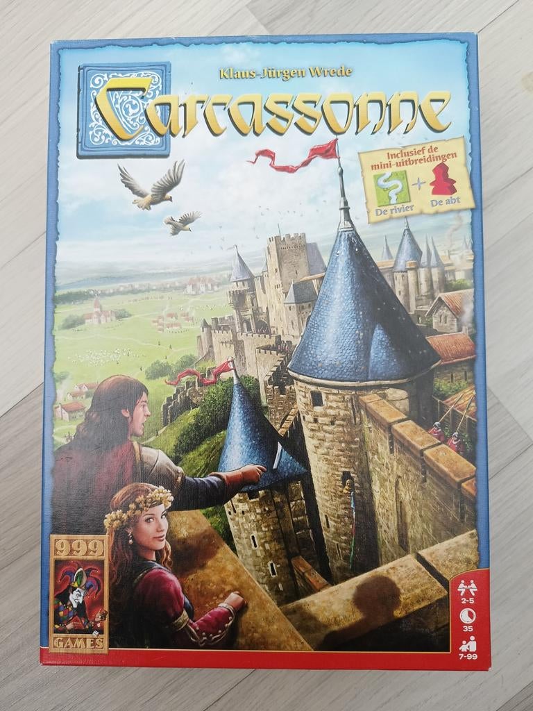 Carcassonne bordspel - Zo goed als nieuw., Vijf spelers of meer, Ophalen of Verzenden, Zo goed als nieuw, 999 Games
