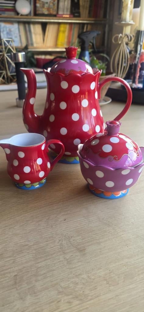 Oilily koffieset van Douwe Egberts., Ophalen, Overige typen, Zo goed als nieuw, Overige stijlen