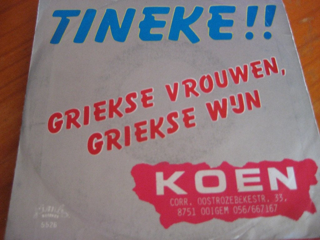 Koen: Tineke, Cd's en Dvd's, Ophalen of Verzenden, Zo goed als nieuw, Nederlandstalig, Single