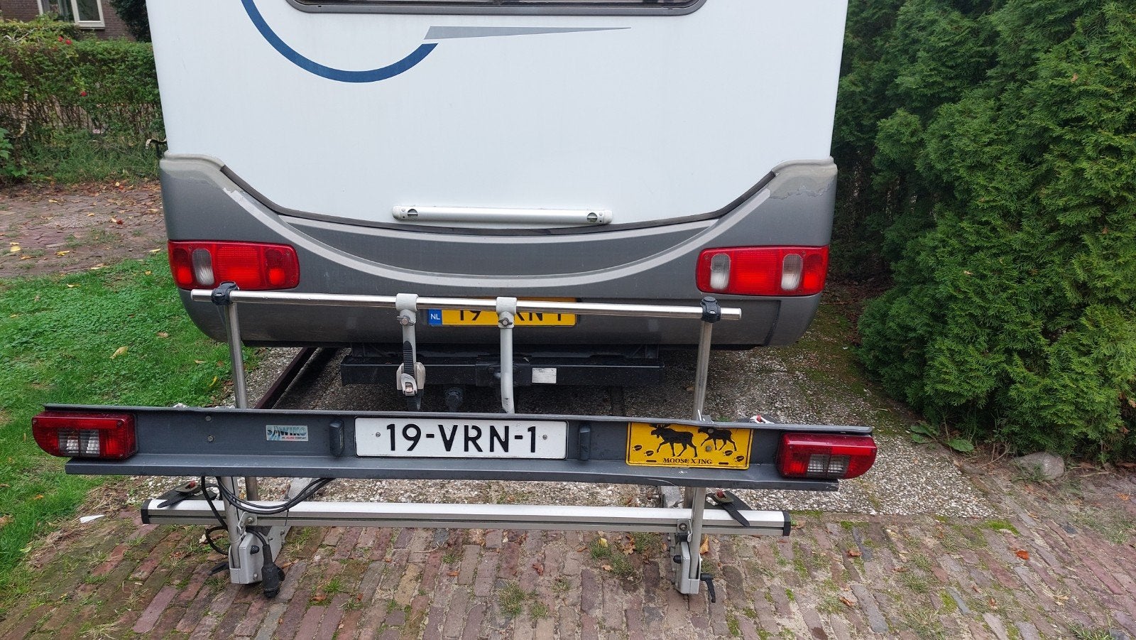 Robuste drager voor max.3 fietsen of lichte scooterDe, Caravans en Kamperen, Ophalen of Verzenden