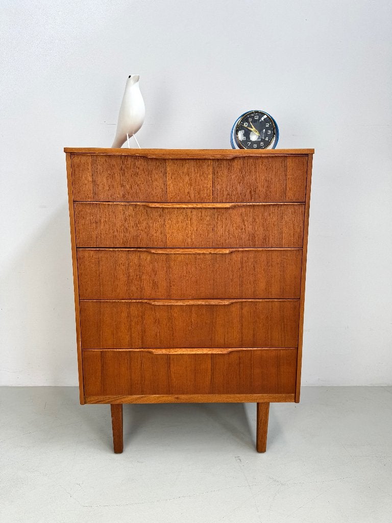 Vintage Austinsuite ladekast SALE, Ophalen, Mid - Century, 5 laden of meer, 100 tot 150 cm